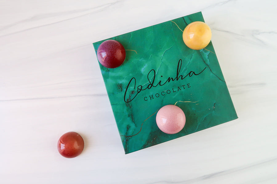 Codinha Chocolate box featuring luxurious, artisan chocolates